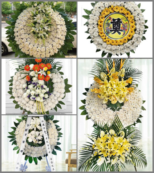 山东菏泽牡丹区黄堽镇刘集村花圈速递